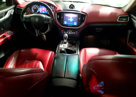 2016 Maserati Ghibli S z USA, uszkodzony, nr VIN ZAM57RTA6G1176934